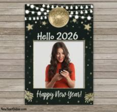 2026 Happy New Year Picture Frames